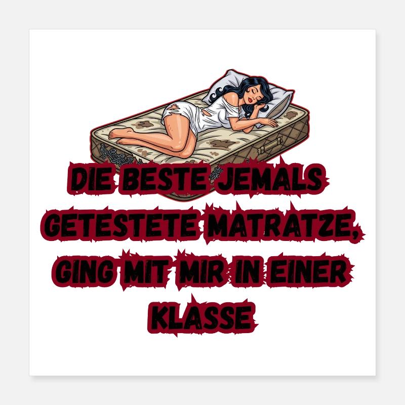 Le meilleur matelas testé Poster 40 x 40 cm