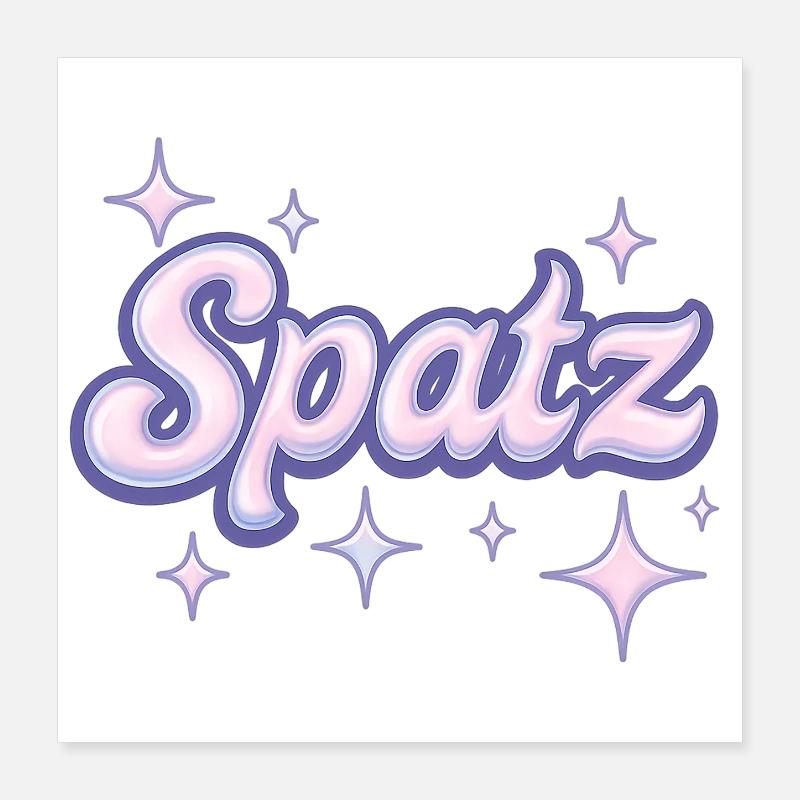 Spatz / Y2K Design Poster 40 x 40 cm