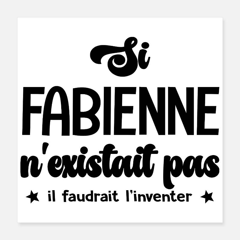 Fabienne personalisiertes Fabienne Geschenk. Poster 40x40 cm