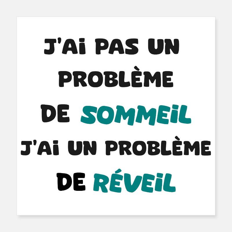 Humor Difficult Awakening Poster 16" x 16" (40x40 cm)