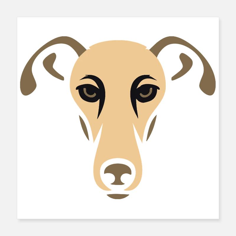 Lévrier, Galgo Poster 40 x 40 cm