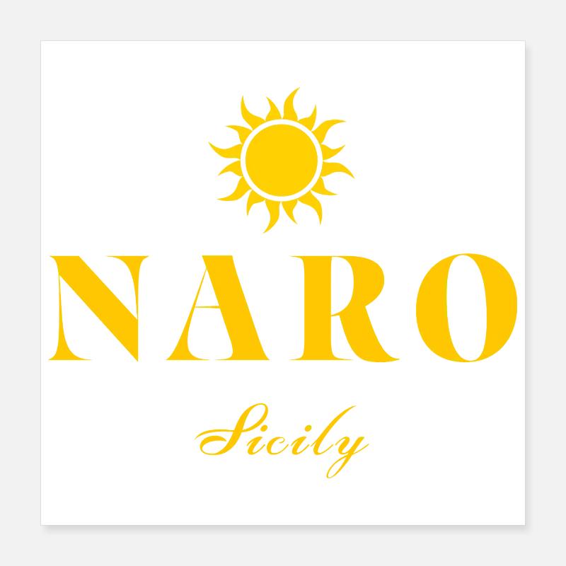 Naro Sizilien Sonne Poster 40x40 cm