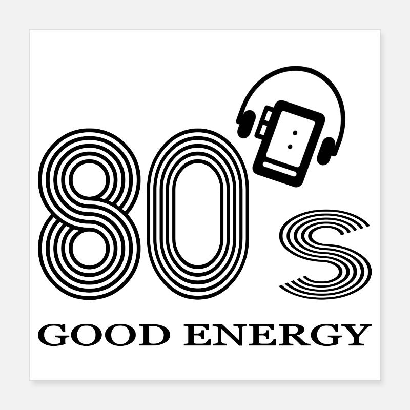 80's Poster 16" x 16" (40x40 cm)