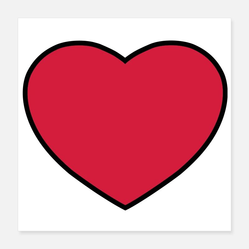 Heart Poster 16" x 16" (40x40 cm)
