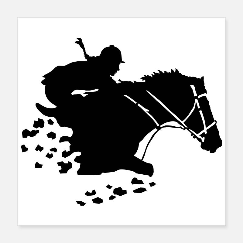 cavalière Poster 40 x 40 cm