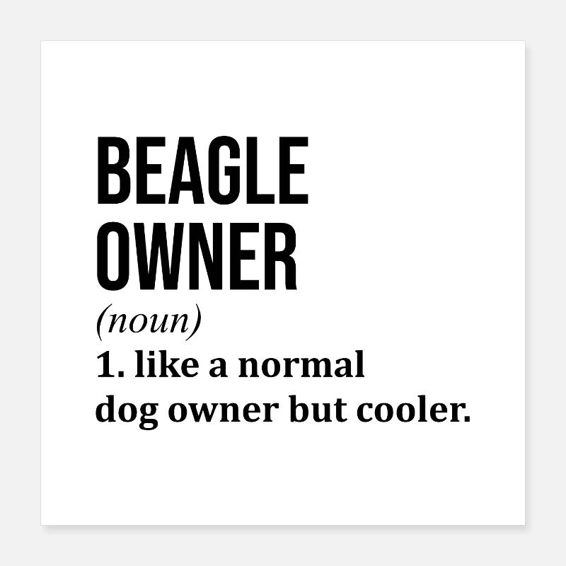 Beagle Poster 40x40 cm