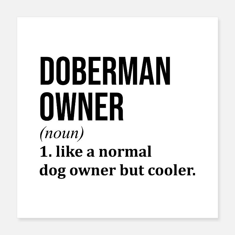 Doberman Poster 16" x 16" (40x40 cm)