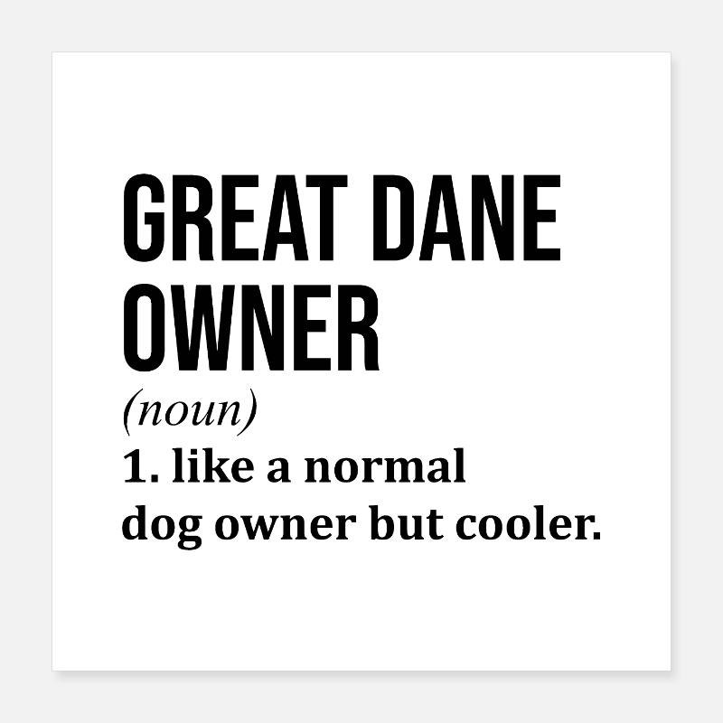 Great Dane Poster 16" x 16" (40x40 cm)
