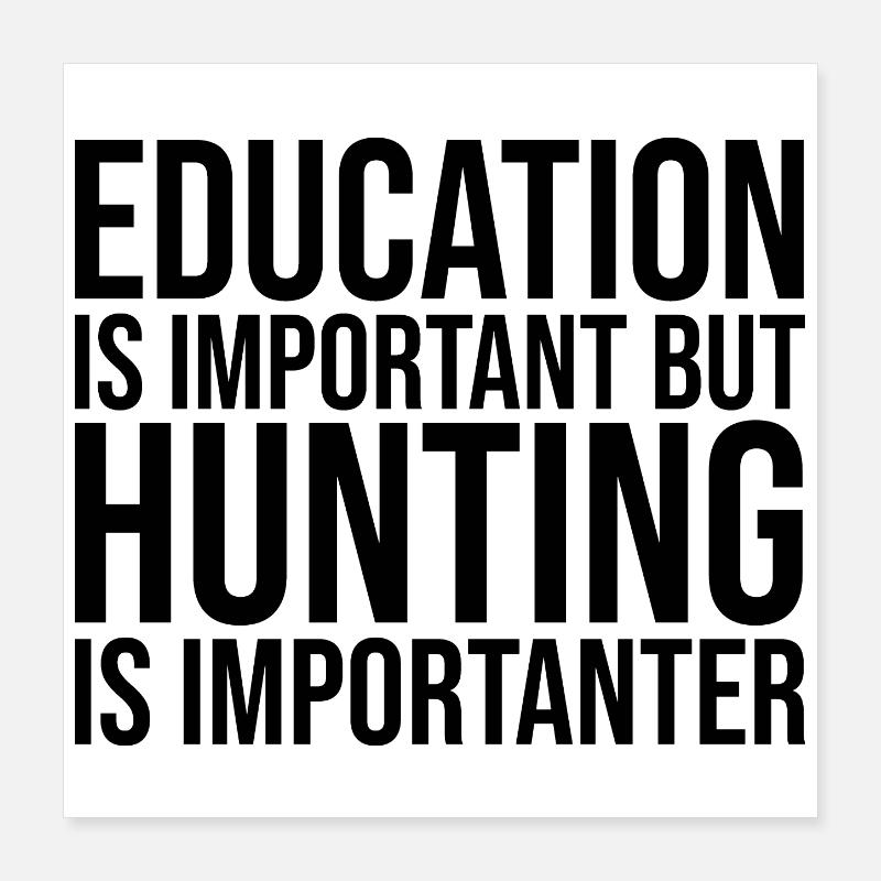 Jagd Poster 40x40 cm
