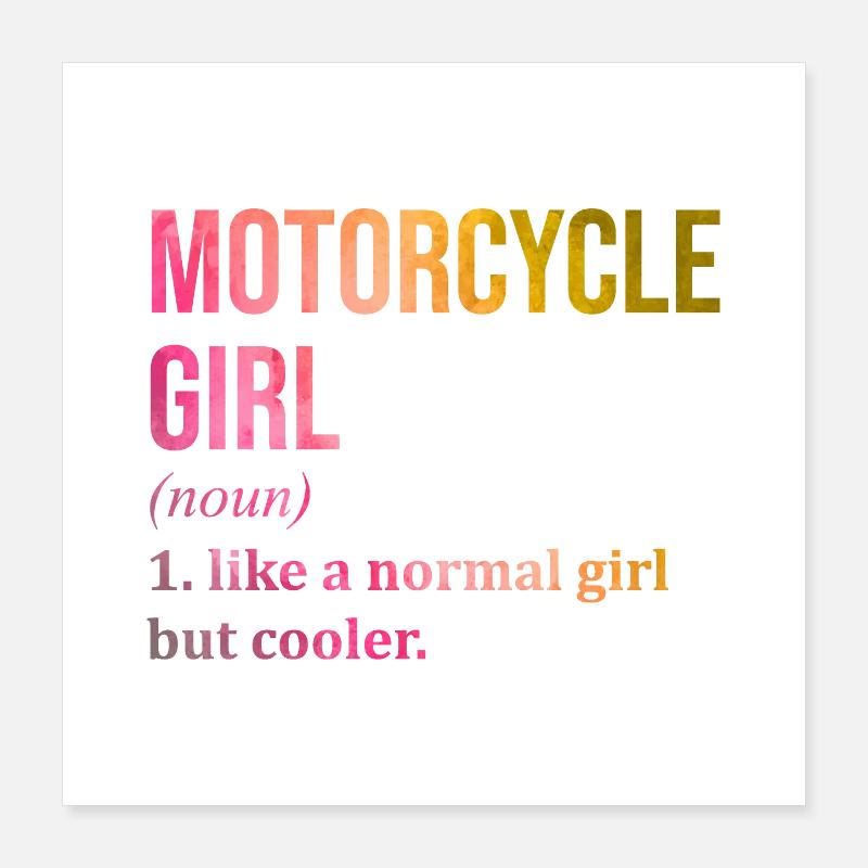motocyclette Poster 40 x 40 cm