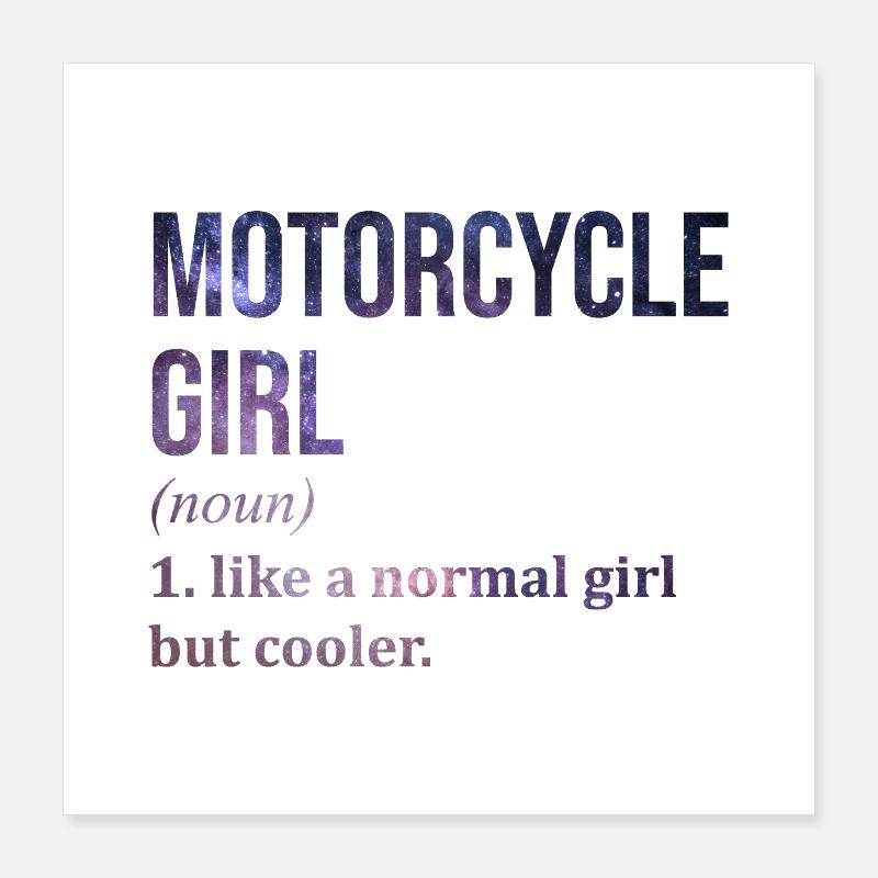 Motorrad Poster 40x40 cm