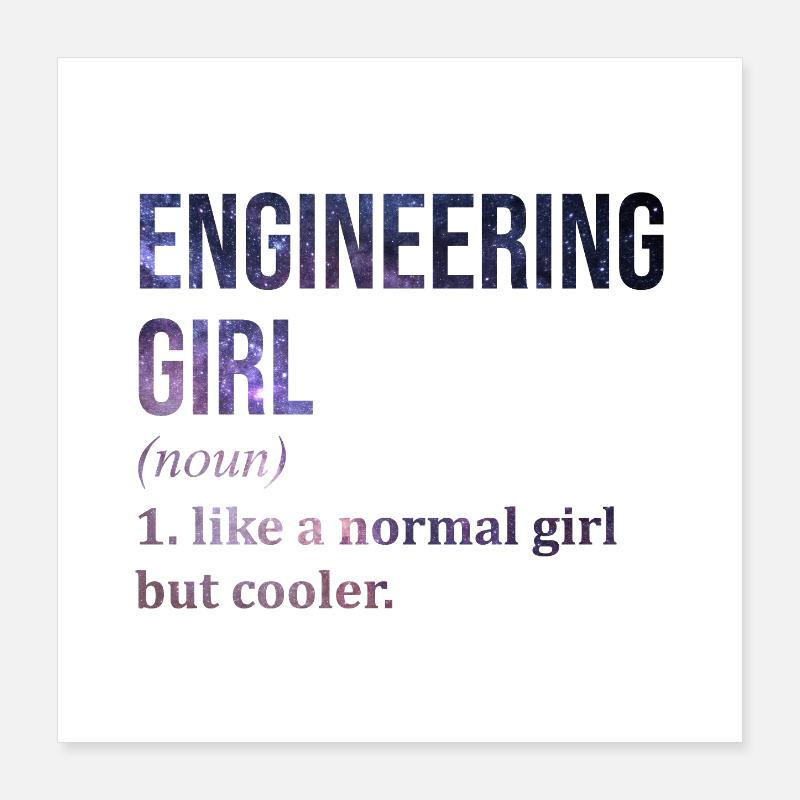 Engineer Poster 16" x 16" (40x40 cm)