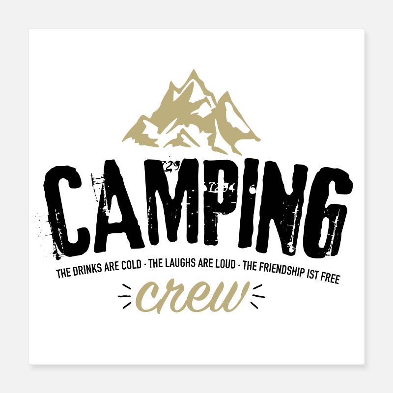Mountain Summit Crew Poster 16" x 16" (40x40 cm)