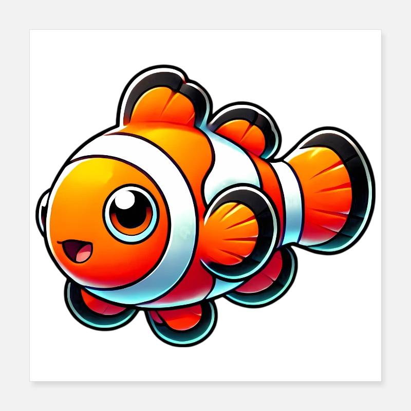 Clownfisch Poster 40x40 cm