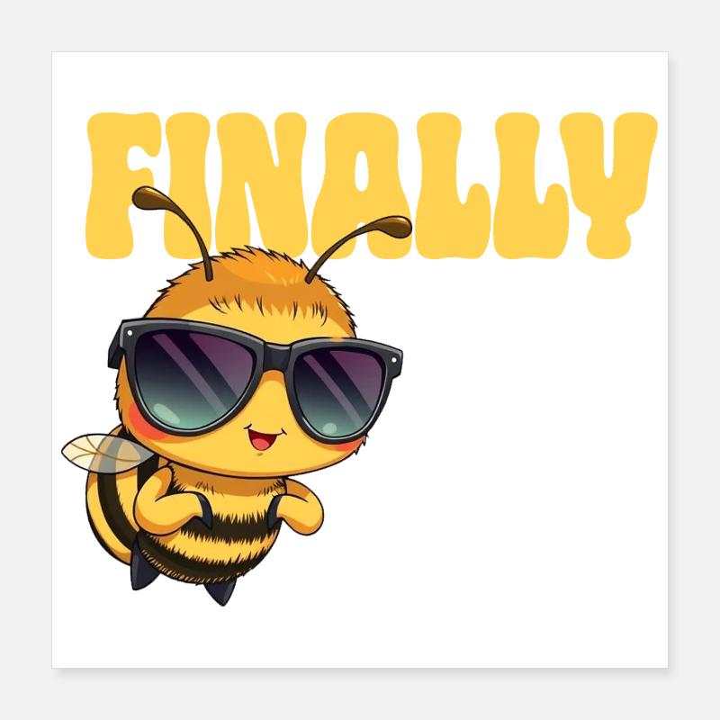 Abeille Poster 40 x 40 cm