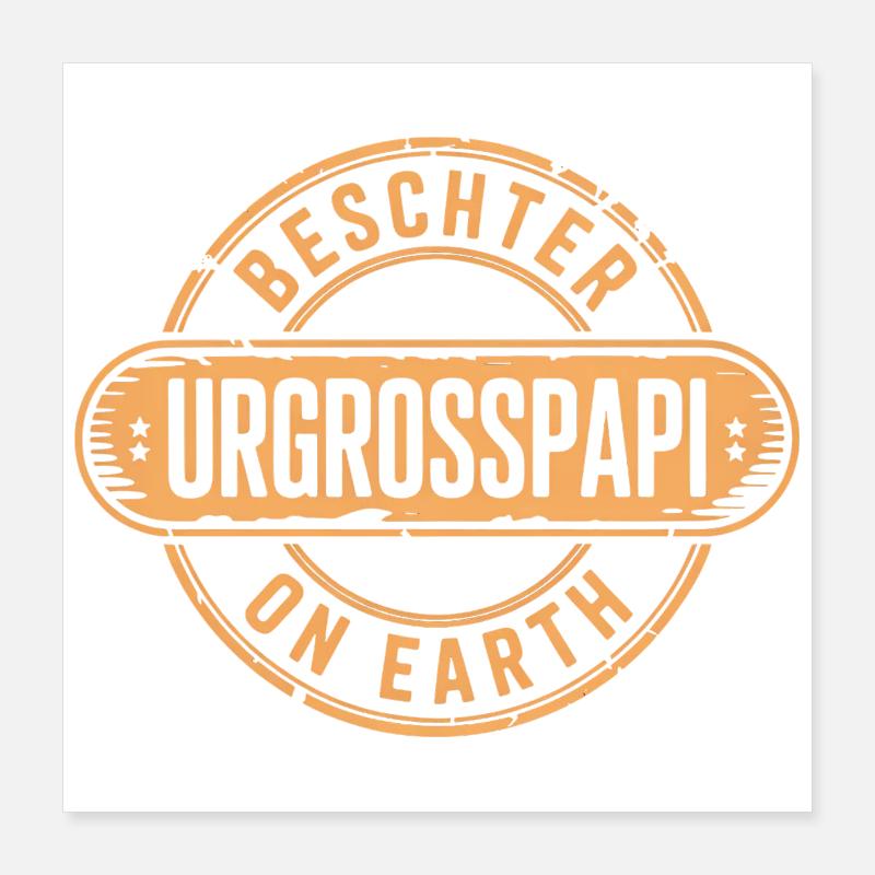 Best great-granddaddy Switzerland dialect Poster 16" x 16" (40x40 cm)