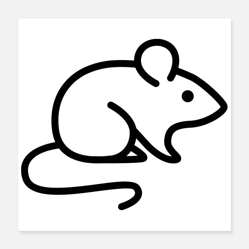 souris Poster 40 x 40 cm