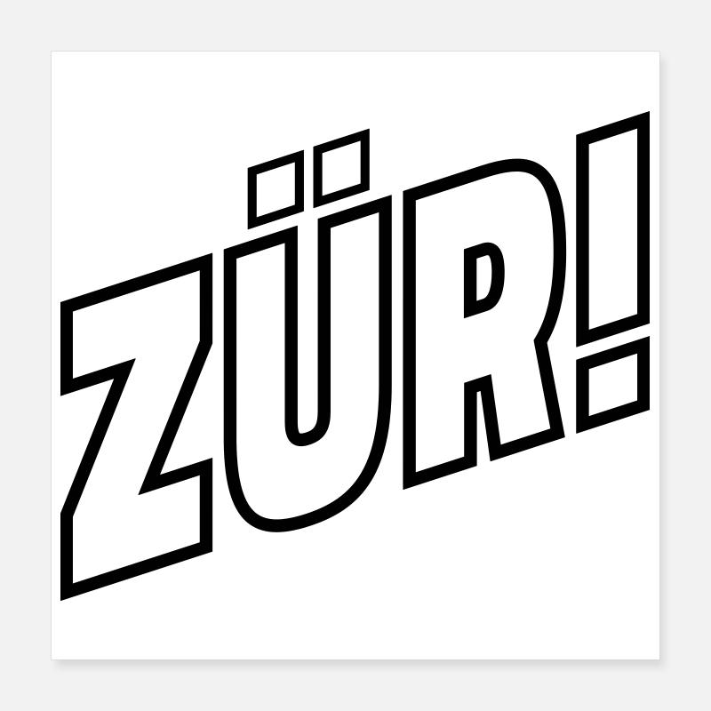 ZÜRI Poster 40x40 cm