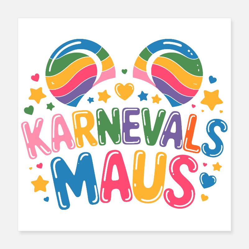 Carnival Mouse Cologne Carnival Mouse Poster 16" x 16" (40x40 cm)