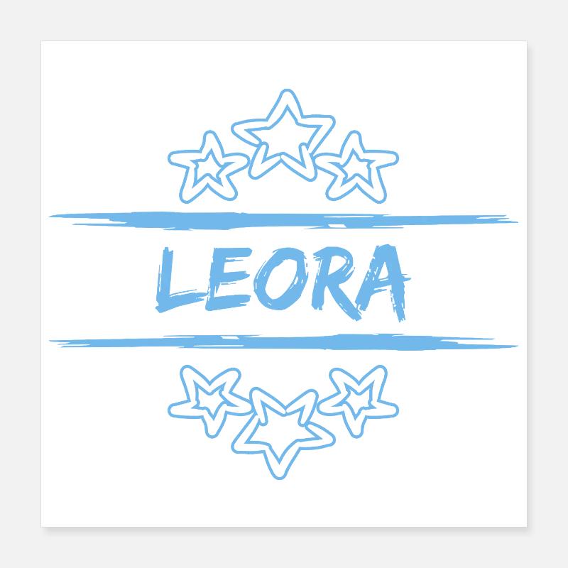 Leora comme nom de naissance Poster 40 x 40 cm