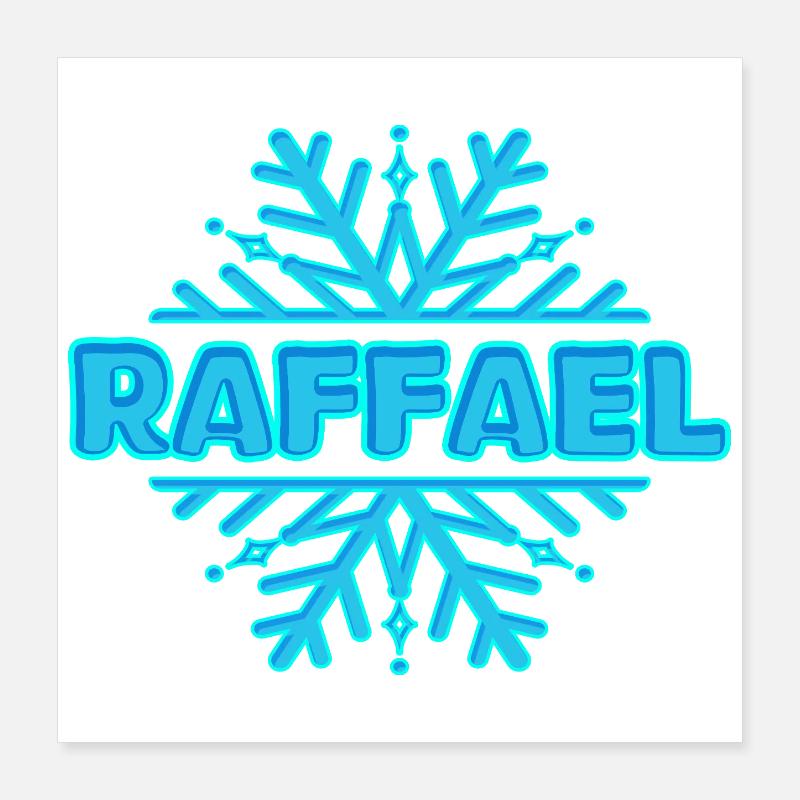 Vorname Raffael Poster 40x40 cm