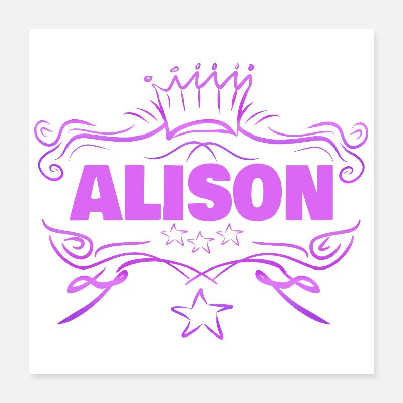 Frau Alison Poster 40x40 cm
