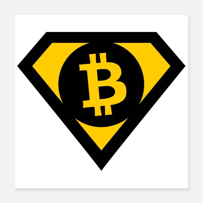 Die Bitcoin Helden Poster 40x40 cm