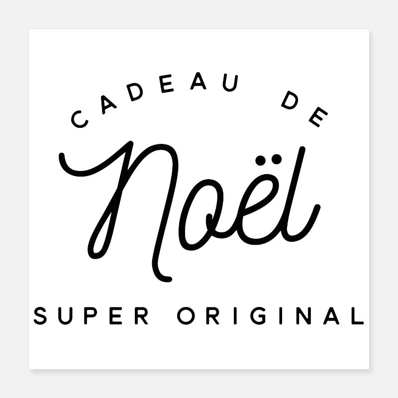 Cadeau de Noël super original  Poster 40 x 40 cm