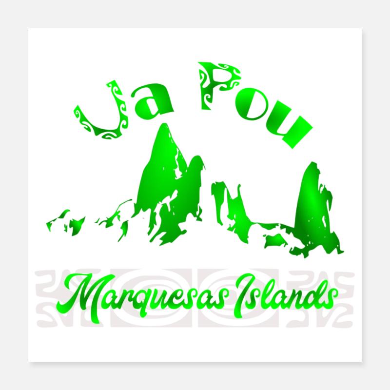 UA POU (Citron vert) Poster 40 x 40 cm