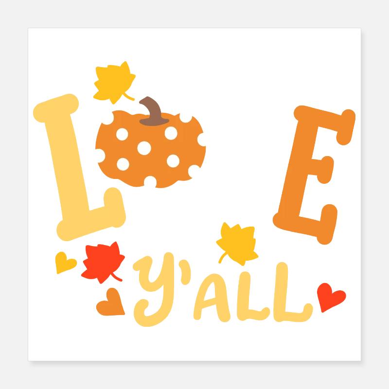 Herbst Halloween Poster 40x40 cm