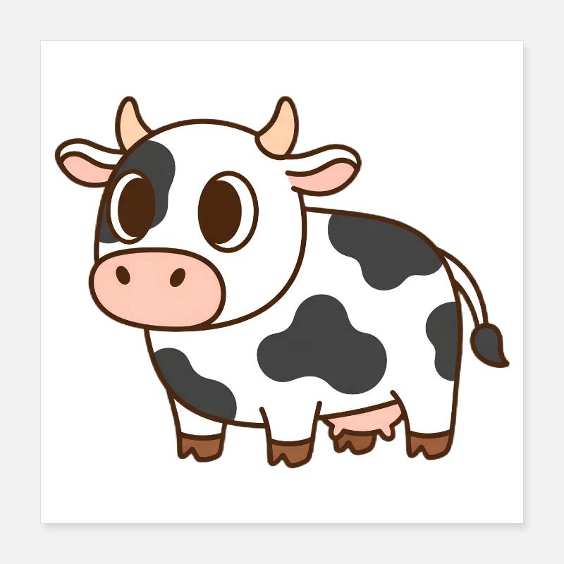 Kuh Poster 40x40 cm