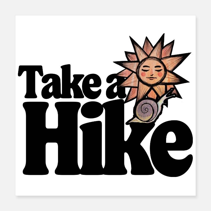 Sunny Snail Celestial Art Poster 16" x 16" (40x40 cm)