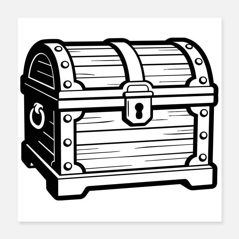 Schatzkammer Poster 40x40 cm