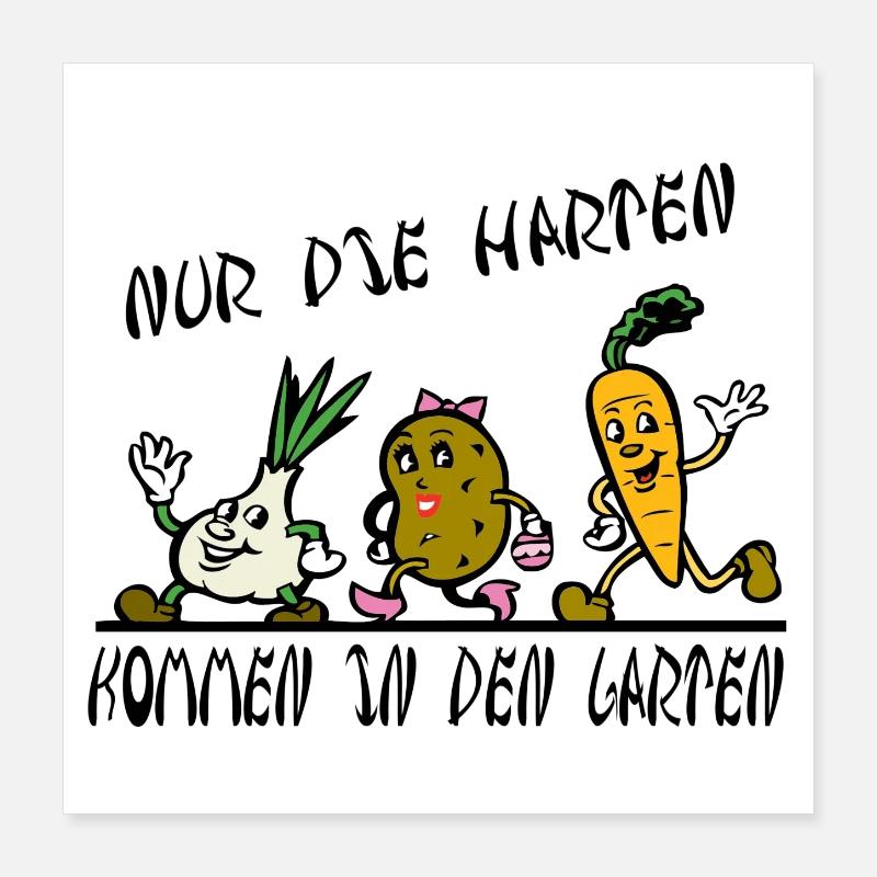Garten Poster 40x40 cm