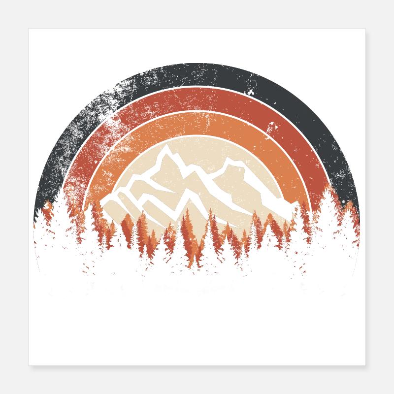 Aurora Summit Sunset Poster 16" x 16" (40x40 cm)
