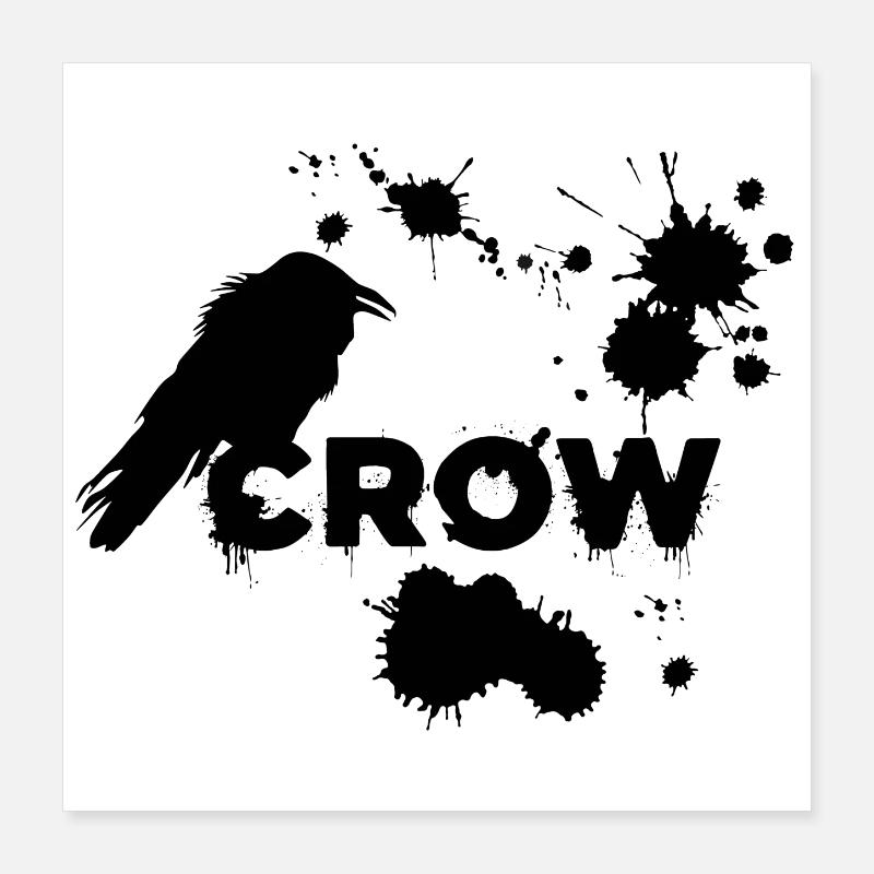 Der schwarze Rabe Poster 40x40 cm