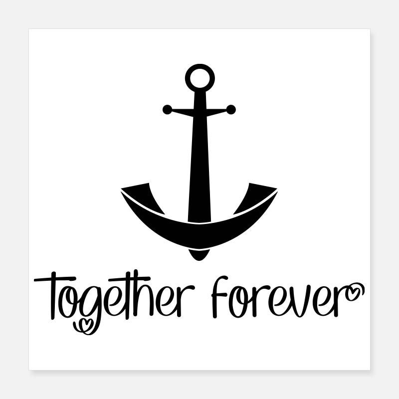 Together Forever Poster 40x40 cm
