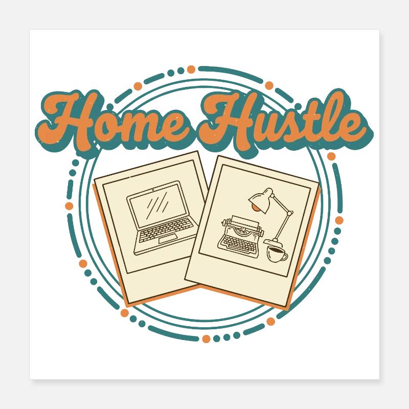 Accueil Hustle Rétro Poster 40 x 40 cm