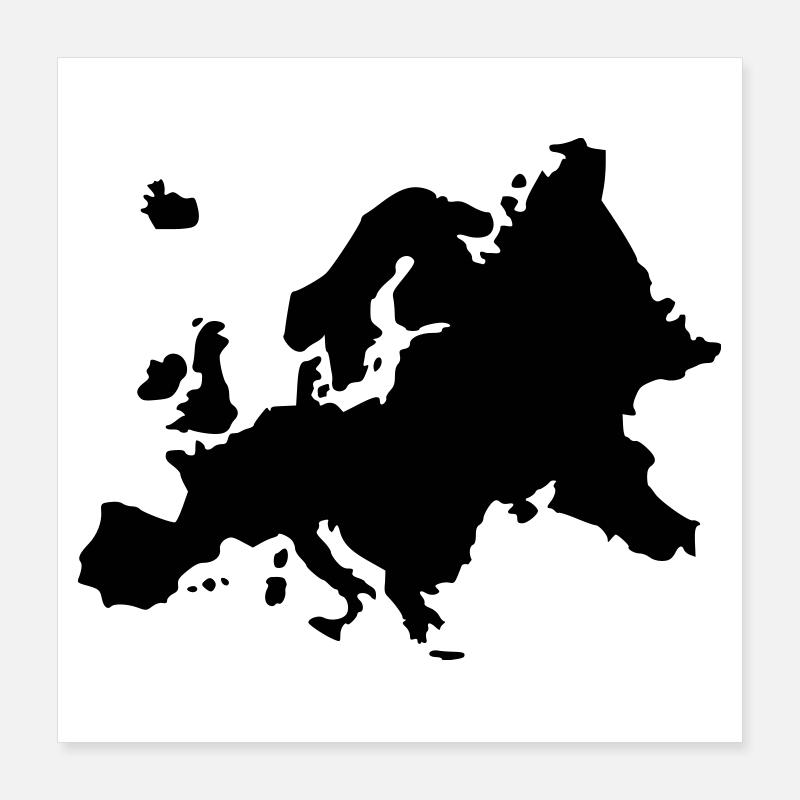 Europa Poster 40x40 cm