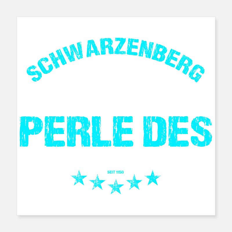 Perle des Erzgebirges Poster 40x40 cm