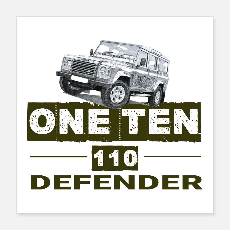 One Ten Defender 110 Poster 40 x 40 cm
