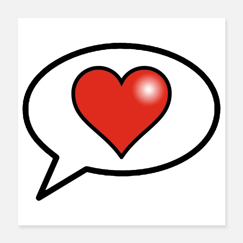 Love Bubble Poster 16" x 16" (40x40 cm)