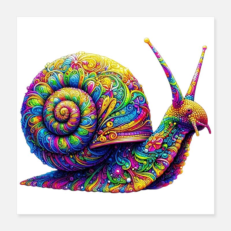 Escargot Poster 40 x 40 cm