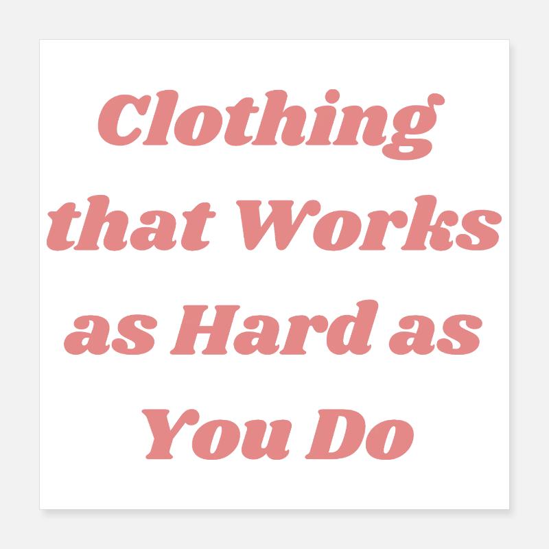 Conception audacieuse de t-shirt de citation de motivation Poster 40 x 40 cm