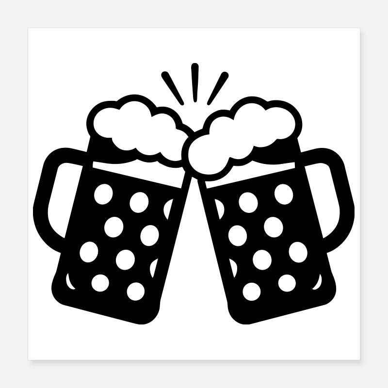 À votre santé! Poster 40 x 40 cm