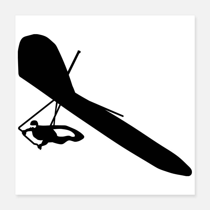 Deltaplane Poster 40 x 40 cm