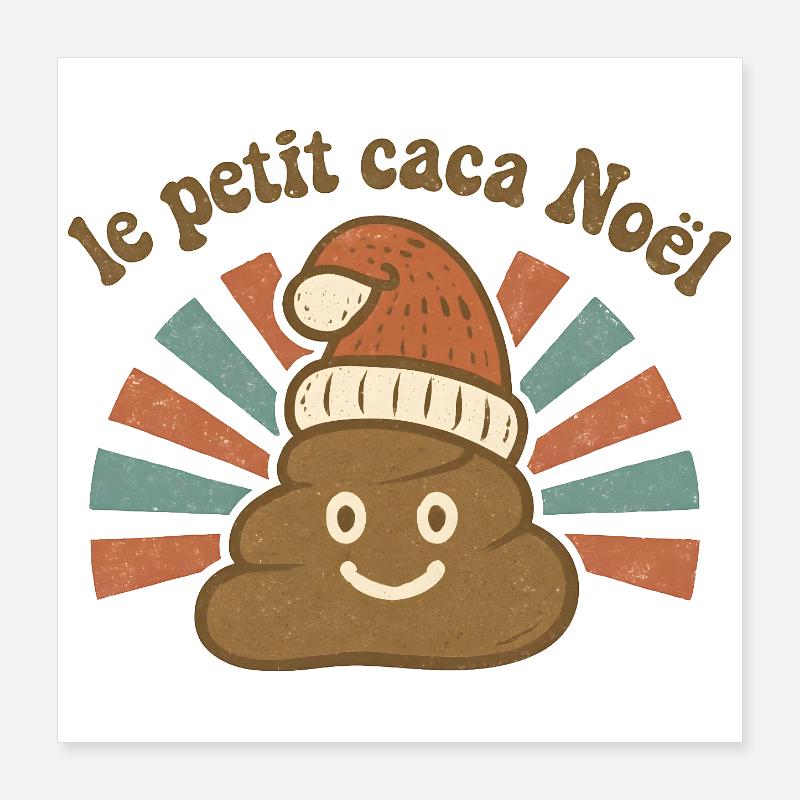 Le petit cacao Noël Poster 40 x 40 cm