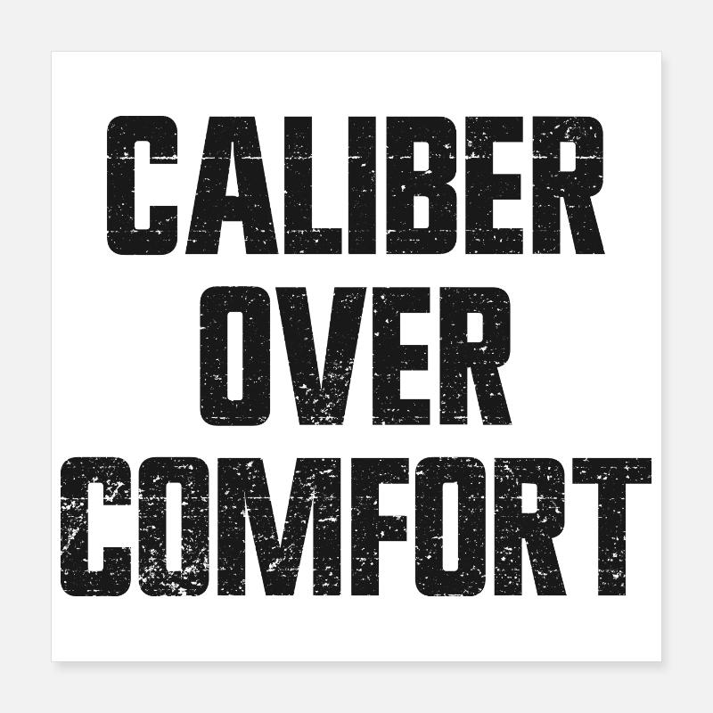 Calibre avant confort – Porte dissimulé conformément à la 2e V Poster 40 x 40 cm