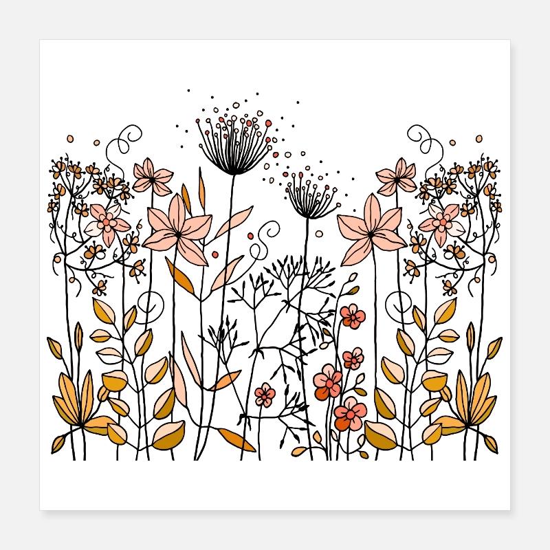 Fleur Poster 40 x 40 cm