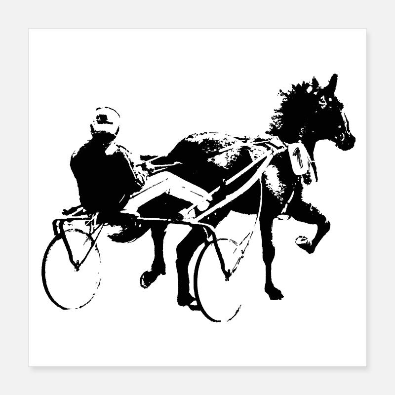trotteur Poster 40 x 40 cm